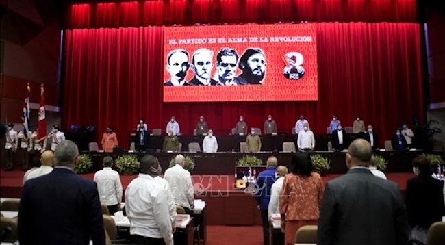 Открытие VIII съезда Коммунистической партии Кубы. Фото: VNA