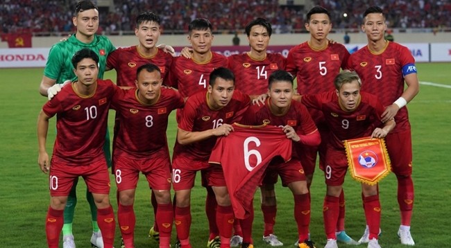 Игроки сборной Вьетнама. Фото: baoquocte.vn