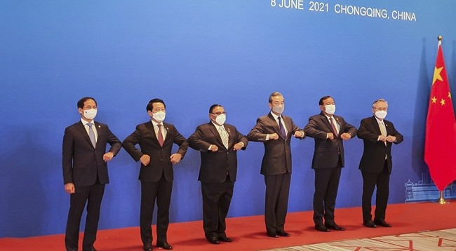 Министры иностранных дел стран, участвующих в сотрудничестве «Меконг – Ланьцанцзян». Фото: МИД Вьетнама
