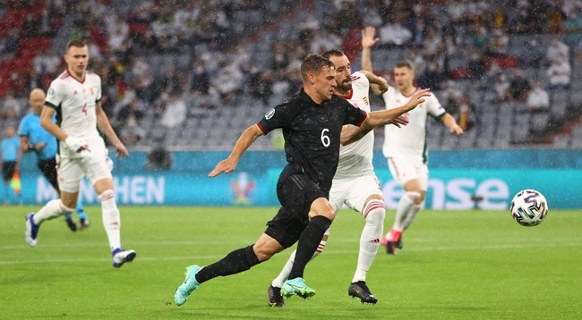 Сборная Германии сыграла вничью со сборной Венгрии со счетом 2:2. Фото: УЕФА