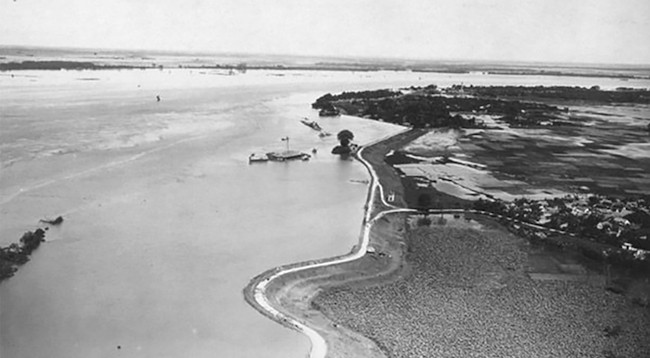 Наводнение в Ханое в 1926 году. Фото: tiasang.com.vn
