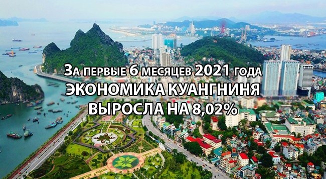 [Инфографика] За первые 6 месяцев 2021 г. экономика Куангниня выросла на 8,02%