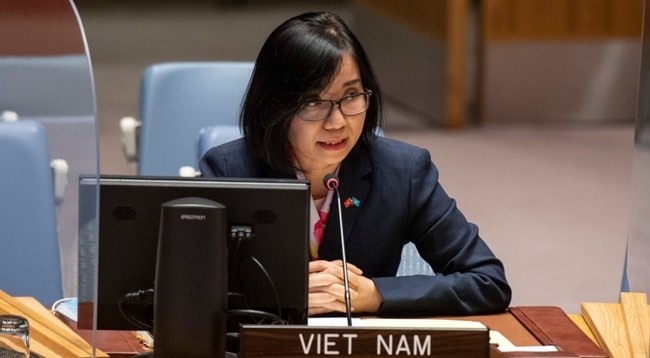 Советник-посланник, Заместитель главы постоянной миссии Вьетнама при ООН Нгуен Фыонг Ча. Фото: baoquocte.vn