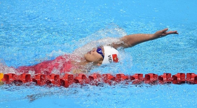 Нгуен Тхи Ань Виен соревновалась в плавании на дистанции 200 м вольным стилем. Фото: Getty Images