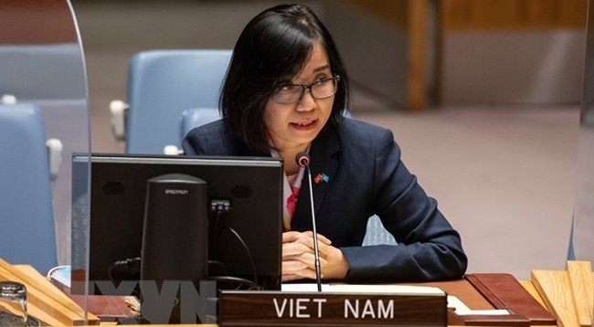 Заместитель главы постоянной миссии Вьетнама при ООН Нгуен Фыонг Ча. Фото: VNA