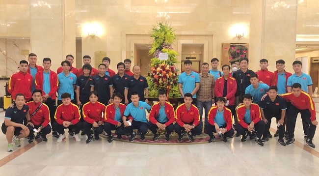 После матча 3 сентября сборная Вьетнама вернулась во Вьетнам. Фото: Федерация футбола Вьетнама