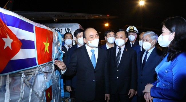 Церемония прошла в присутствии Президента Вьетнама Нгуен Суан Фука. Фото: VNA
