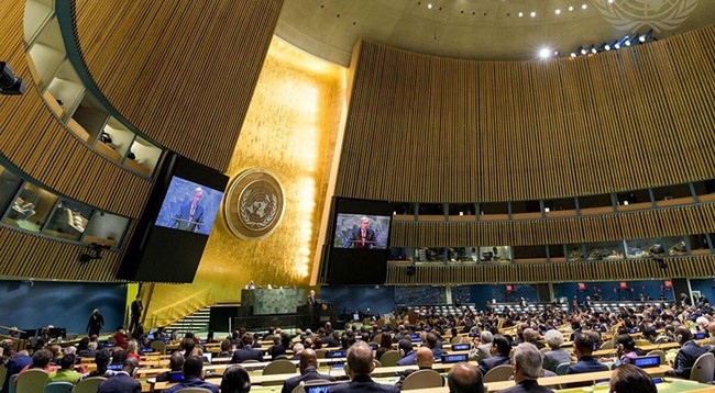 Церемония открытия общих прений высокого уровня 76-й сессии ГА ООН. Фото: ООН