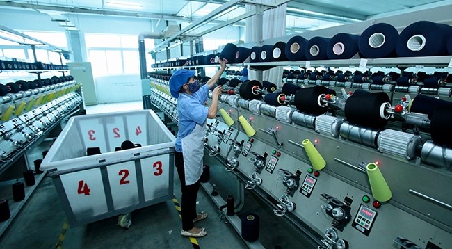 Производственная линия с китайскими инвестициями на предприятии Jasan в индустриальном парке Фоной в провинции Хынгйен. Фото: Вьет Тюнг