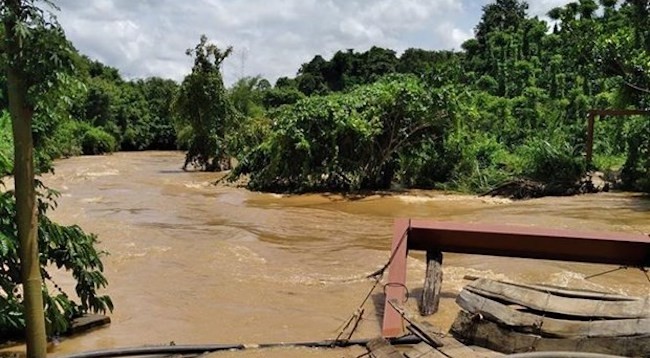 Наводнение в провинции Дакнонг. Фото: VNA