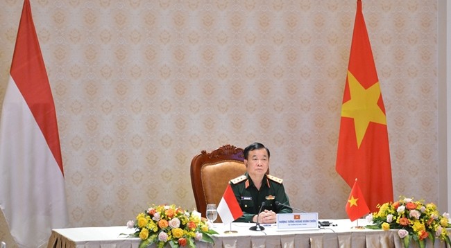 Замминистра обороны Вьетнама, генерал-полковник Хоанг Суан Тьиен на диалоге. Фото: qdnd.vn