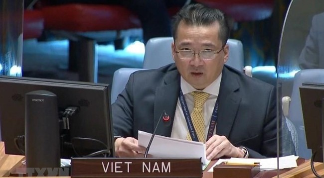 Посол Фам Хай Ань, заместитель главы постоянной миссии Вьетнама при ООН. Фото: VNA