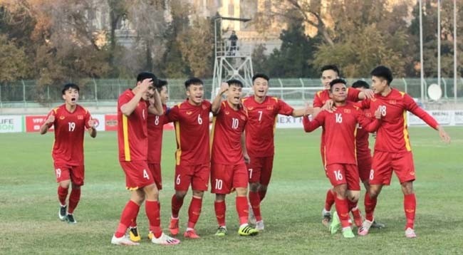 Хо Тхань Минь забил единственный гол матча. Фото: Федерация футбола Вьетнама