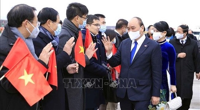Президент Нгуен Суан Фук успешно завершил официальный визит в Швейцарию. Фото: VNA
