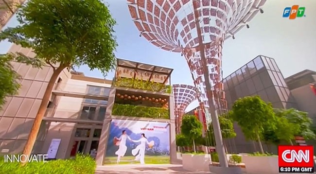 Вьетнамский выставочный дом в программе новых изобретений CNN. Фото с экрана