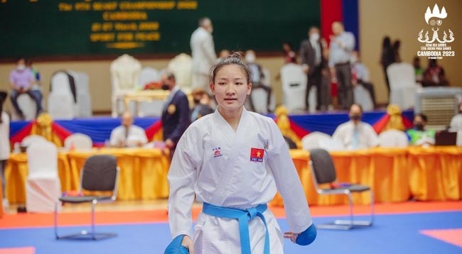 Хоанг Тхи Ми Там завоевала золотую медаль на этом чемпионате. Фото предоставлено Хоанг Тхи Ми Там