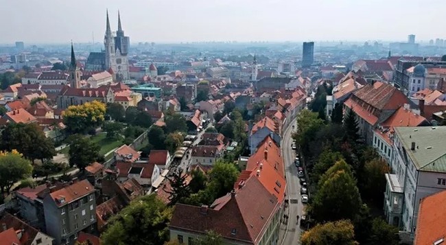 Вид на часть Загреба – столицы Хорватии. Фото: ria.ru