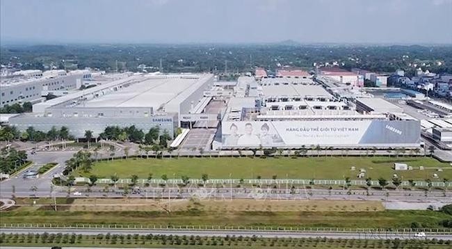Завод компании Samsung во вьетнамской провинции Тхайнгуен. Фото: VNA
