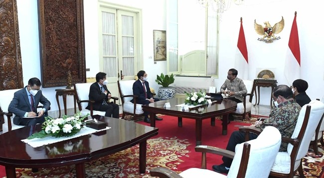 Глава МИД Вьетнама встречается с Президентом Индонезии. Фото: baoquocte.vn