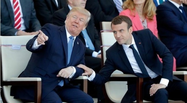 Президенты Франции и США. Фото: Рейтер