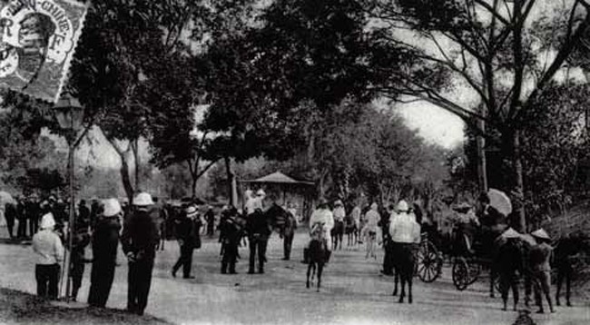 Ботанический сад был красивым местом, в котором можно было гулять и устраивать пикники. Фото: archives.gov.vn