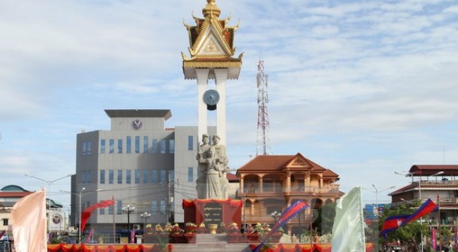 Памятник вьетнамо-камбоджийской дружбе. Фото: VNA