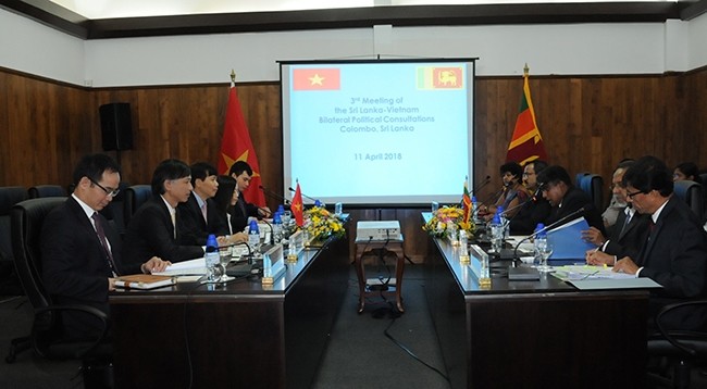 Общий вид 3-х политических консультаций между Вьетнамом и Шри-Ланкой. Фото: МИД Вьетнама